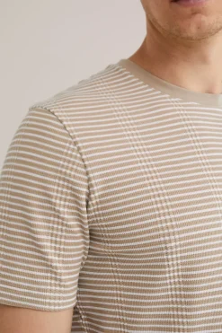 T-shirt met structuur