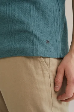 T-shirt met structuur