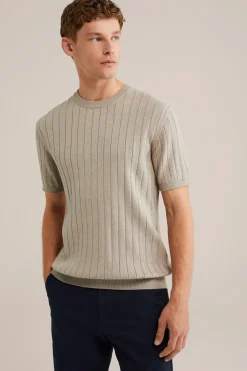 T-shirt met structuur