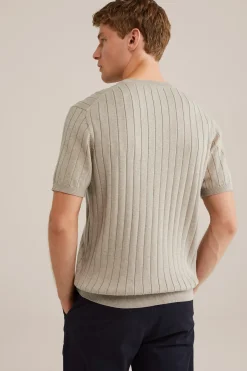 T-shirt met structuur