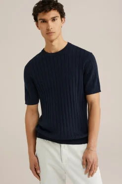 T-shirt met structuur