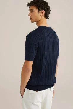 T-shirt met structuur