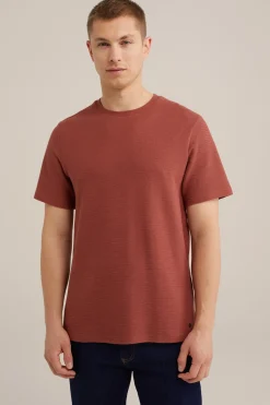 T-shirt met structuur