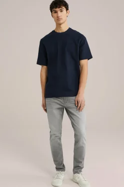 T-shirt met structuur