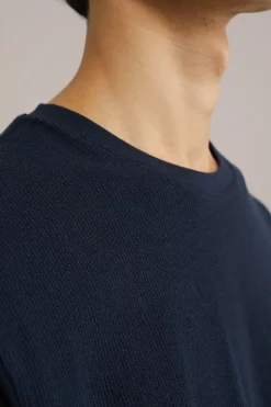 T-shirt met structuur