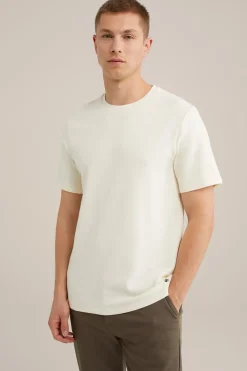 T-shirt met structuur