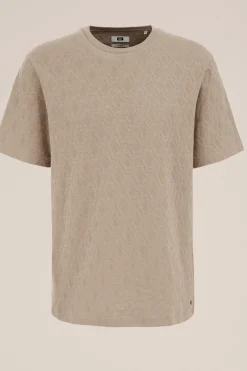 T-shirt met structuur