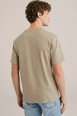 T-shirt met structuur
