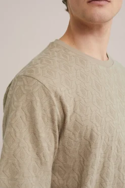 T-shirt met structuur