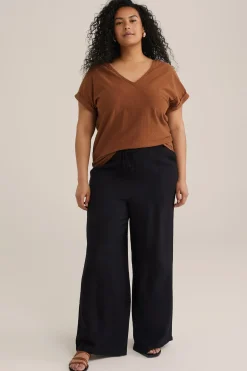 T-shirt met structuur - Curve