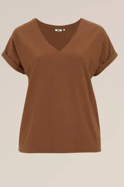 T-shirt met structuur - Curve