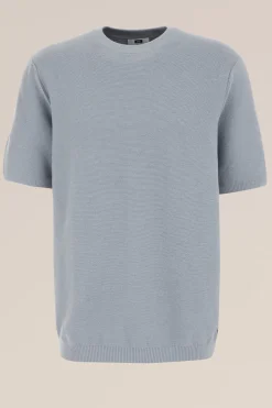 T-shirt met structuur van linnenmix