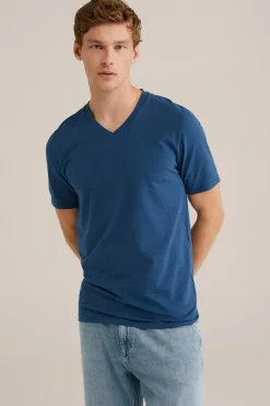 T-shirt met V-hals