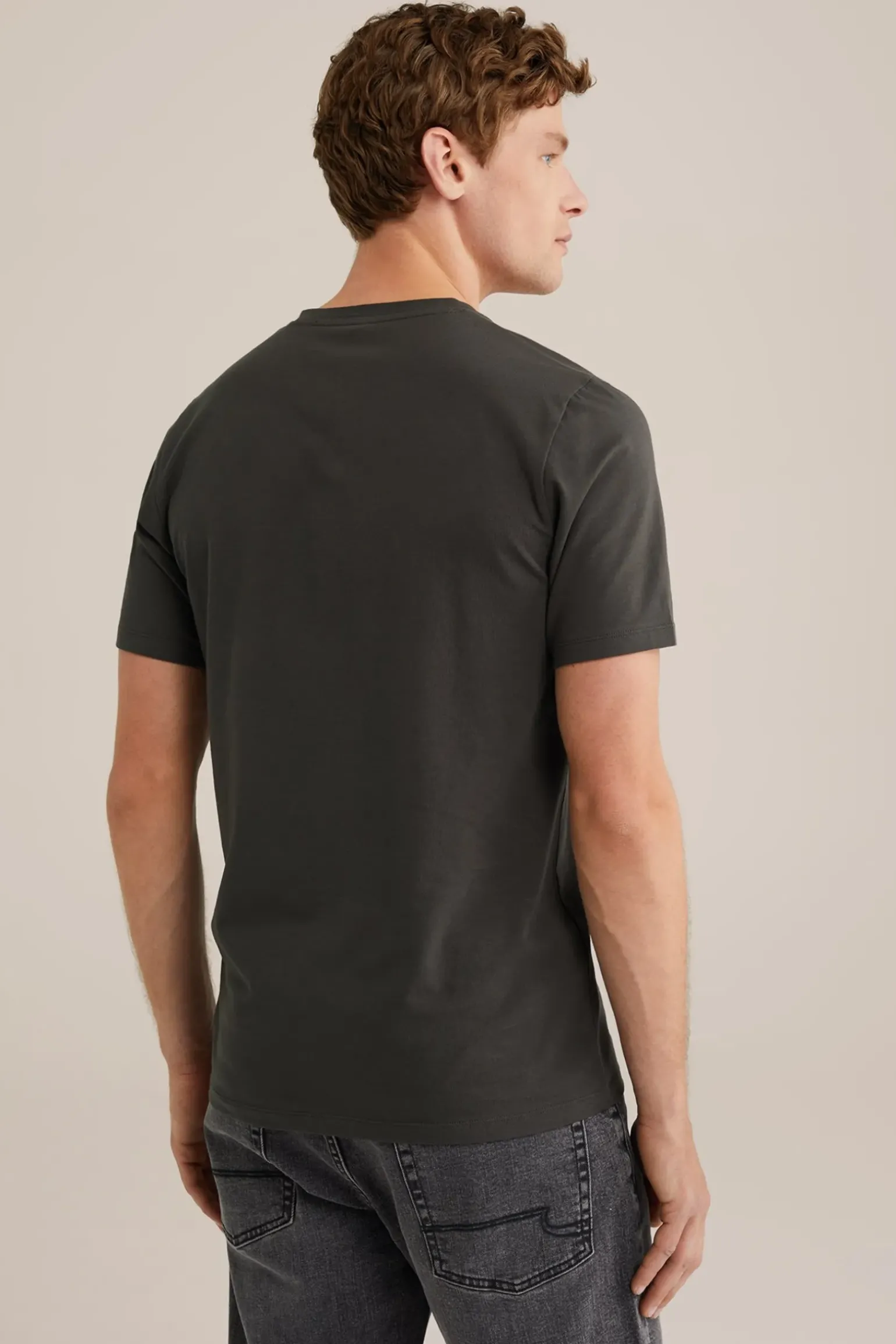 T-shirt met V-hals