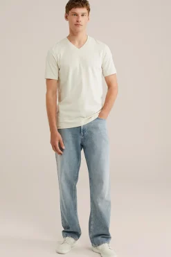 T-shirt met V-hals