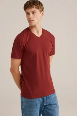 T-shirt met V-hals