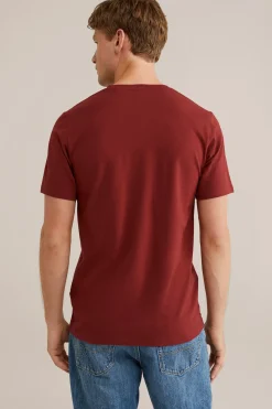 T-shirt met V-hals