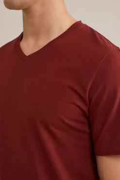 T-shirt met V-hals