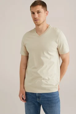 T-shirt met v-hals
