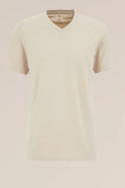 T-shirt met v-hals