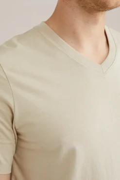 T-shirt met v-hals