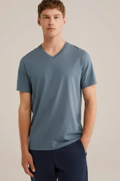 T-shirt met v-hals