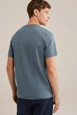 T-shirt met v-hals