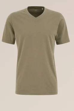 T-shirt met v-hals