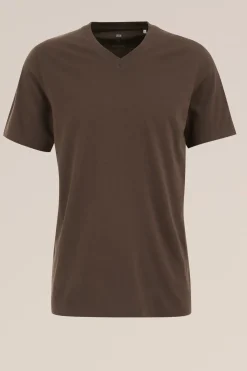 T-shirt met v-hals