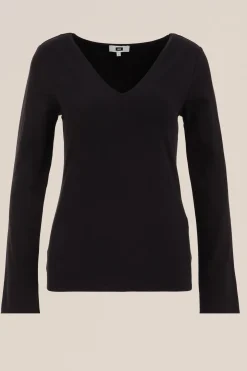 t-shirt met v-hals