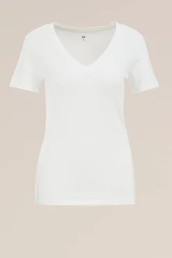 T-shirt met V-hals