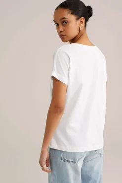 T-shirt met V-hals