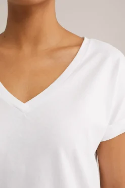 T-shirt met V-hals