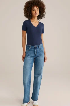 T-shirt met V-hals