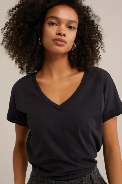 T-shirt met V-hals
