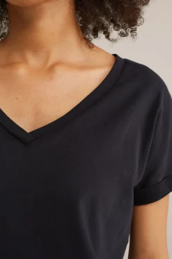 T-shirt met V-hals