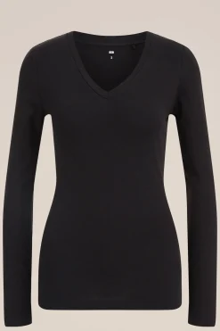 T-shirt met V-hals