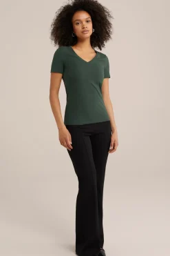 T-shirt met V-hals