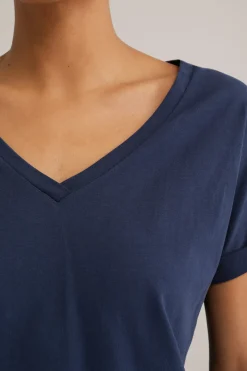 T-shirt met V-hals