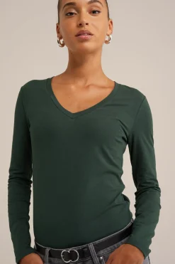 T-shirt met V-hals