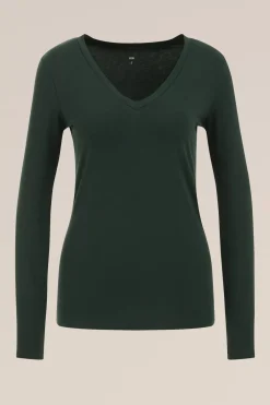 T-shirt met V-hals
