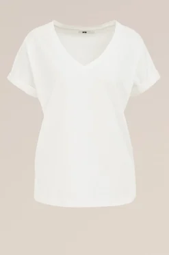 T-shirt met V-hals