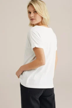 T-shirt met V-hals