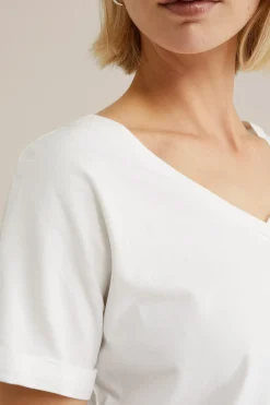 T-shirt met V-hals