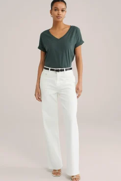 T-shirt met V-hals