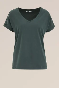 T-shirt met V-hals