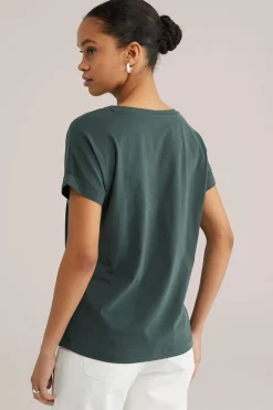 T-shirt met V-hals
