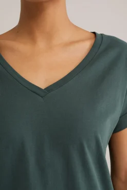 T-shirt met V-hals