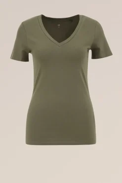 T-shirt met V-hals