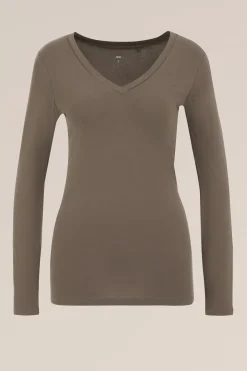 T-shirt met V-hals